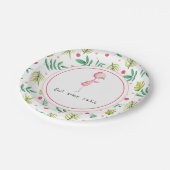 Schattigee Flamingo Party Papieren Bordje (Gekanteld)