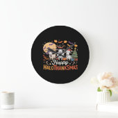 Schattigee Flamingo Thanksgiving Ik ben geen Turki Grote Klok (Huis)