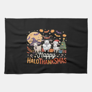 Schattigee Flamingo Thanksgiving Ik ben geen Turki Theedoek