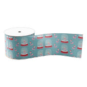 Schattigee flamingo wereldbollen grosgrain lint (Spoel)