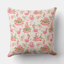 Schattigee flamingo's en tropische bloemen kussen