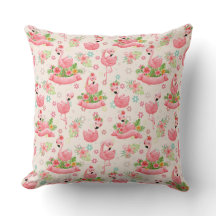 Schattigee flamingo's en tropische bloemen