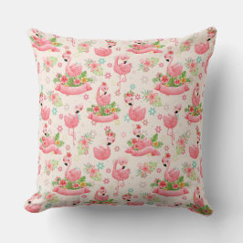 Schattigee flamingo's en tropische bloemen kussen