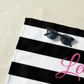 Schattigee Flamingo's, Laten we Flamingle Strandla Strandlaken (In situ)