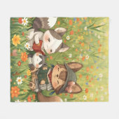 Schattigee fleecedeken fleece deken (Voorkant (Horizontaal))