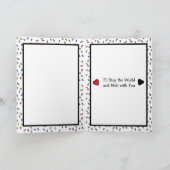 Schattigee Flirty Romantische Ice Cream Cones Kaar Kaart (Binnen)