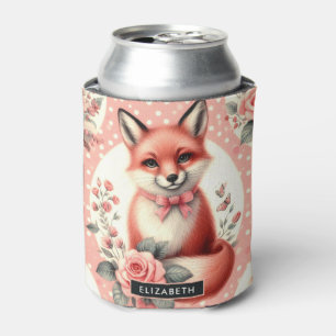 Schattigee Floral Baby Fox Blikjeskoeler