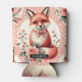 Schattigee Floral Baby Fox Blikjeskoeler (Achterkant)