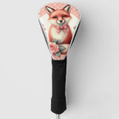 Schattigee Floral Baby Fox Golfheadcover (Voorkant)