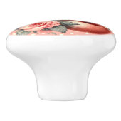 Schattigee Floral Baby Fox Keramische Knop (Zijkant)