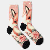 Schattigee Floral Baby Fox Sokken (Rechts)