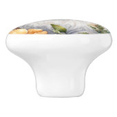 Schattigee Floral Bunny Konijn Keramische Deurknop Keramische Knop (Zijkant)