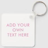 Schattigee Floral Cat Initialen Monogram Sleutelhanger (Achterkant)