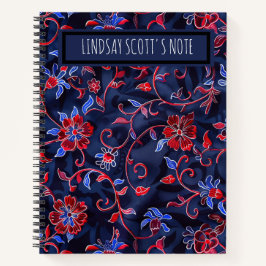 Schattigee Floral Custom Monogrammed Keepsake Noti Notitieboek