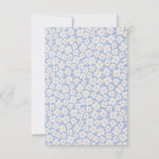 Schattigee Floral Daisy Pattern Wedding Save The D Date (Achterkant)