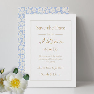 Schattigee Floral Daisy Pattern Wedding Save The D Save The Date