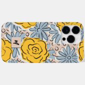 Schattigee Floral gepersonaliseerde naam Case-Mate iPhone Case (Achterkant (horizontaal))