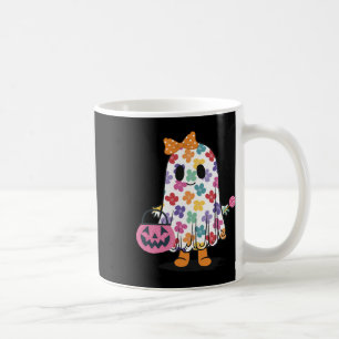 Schattigee Floral Ghost Trick or treat Funny Hallo Koffiemok