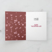 Schattigee Floral Goat Kind Valentijn Feestdagen Kaart (Binnen)