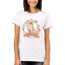 Schattigee Floral Golden Retriever Moeder
