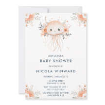 Schattigee Floral Jellyfish Baby shower