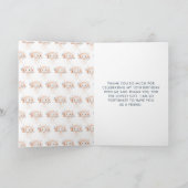 Schattigee Floral Jellyfish Verjaardagsfeest Bedankkaart (Binnen)