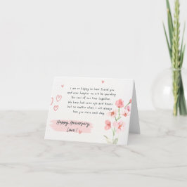 Schattigee Floral Jubileum Kaart