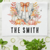 Schattigee Floral Lace Ghost|Spooky Sweet Herfst H Theedoek (Gevouwen)