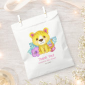 Schattigee Floral Leopard Baby shower dank u Bedankzakje (Geknipt)