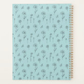 Schattigee Floral Mint Kleur Planner (Achterkant)