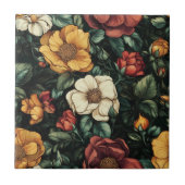 Schattigee Floral Roos Keramische Tegels voor bada Tegeltje (Voorkant)