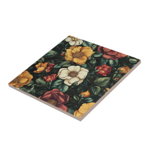 Schattigee Floral Roos Keramische Tegels voor bada Tegeltje