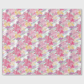 Schattigee Floral Spring Country Thema Waterverf K Cadeaupapier (Vlak)