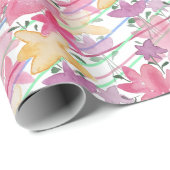 Schattigee Floral Spring Country Thema Waterverf K Cadeaupapier (Rol Hoek)