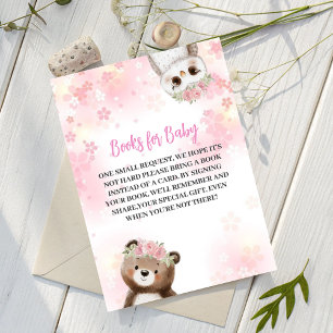 Schattigee Floral Woodland Animals Boeken voor Bab Informatiekaartje