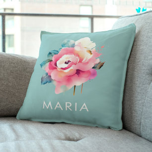 Schattigee florale minimalistische Gift Voor Mama  Kussen