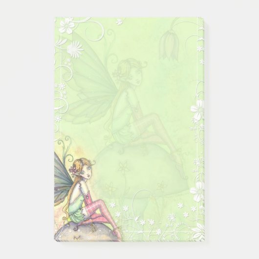 Schattigee Flower Fairy Art Post-it® Notes (Voorkant)