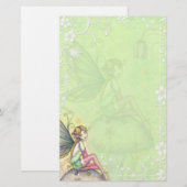 Schattigee Flower Fairy Fancy briefpapier (Voorkant / Achterkant)