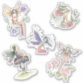 Schattigee Flower Fairy Stickers van Molly Harriso (Voorkant)