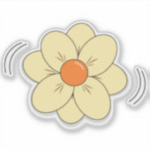 Schattigee Flower Vinyl Sticker (Voorkant)