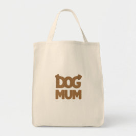 Schattigee fluffy "dog mum" zin met hondenoren car tote bag