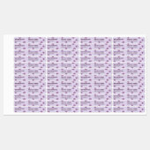 Schattigee Fluwelen Paarse Custom Lip Gloss Minima Labels (Vel)