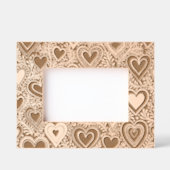 Schattigee Folk Hearts & Foliage Wedding Valentijn Gegraveerde Lijstjes (Voorkant)