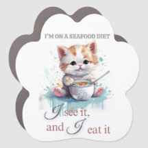 Schattigee Foodie Cat Magnet