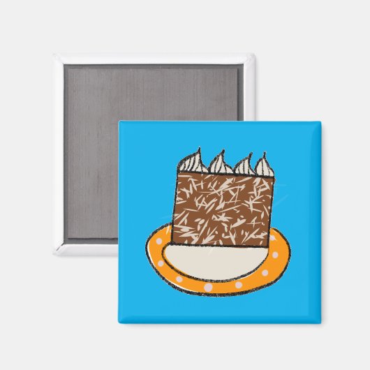 Schattigee Forest Cake Magnet (Voorkant / Achterkant)