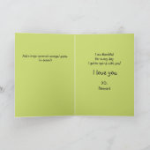 Schattigee Forest Skunk Paar Wilde bloemen Ik hou  Kaart (Binnen)