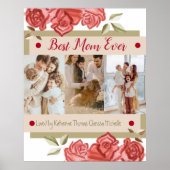 Schattigee foto Beste mam ooit Moederdag Afbeeldin Poster (Voorkant)