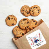 Schattigee foto Christmas Joy Typography Vierkante Sticker