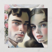 Schattigee  Foto Ecru Papier Sla de Datum op Kaart (Voorkant / Achterkant)