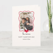 Schattigee Foto Hart Man Vrouw Valentijn kaart (Voorkant)